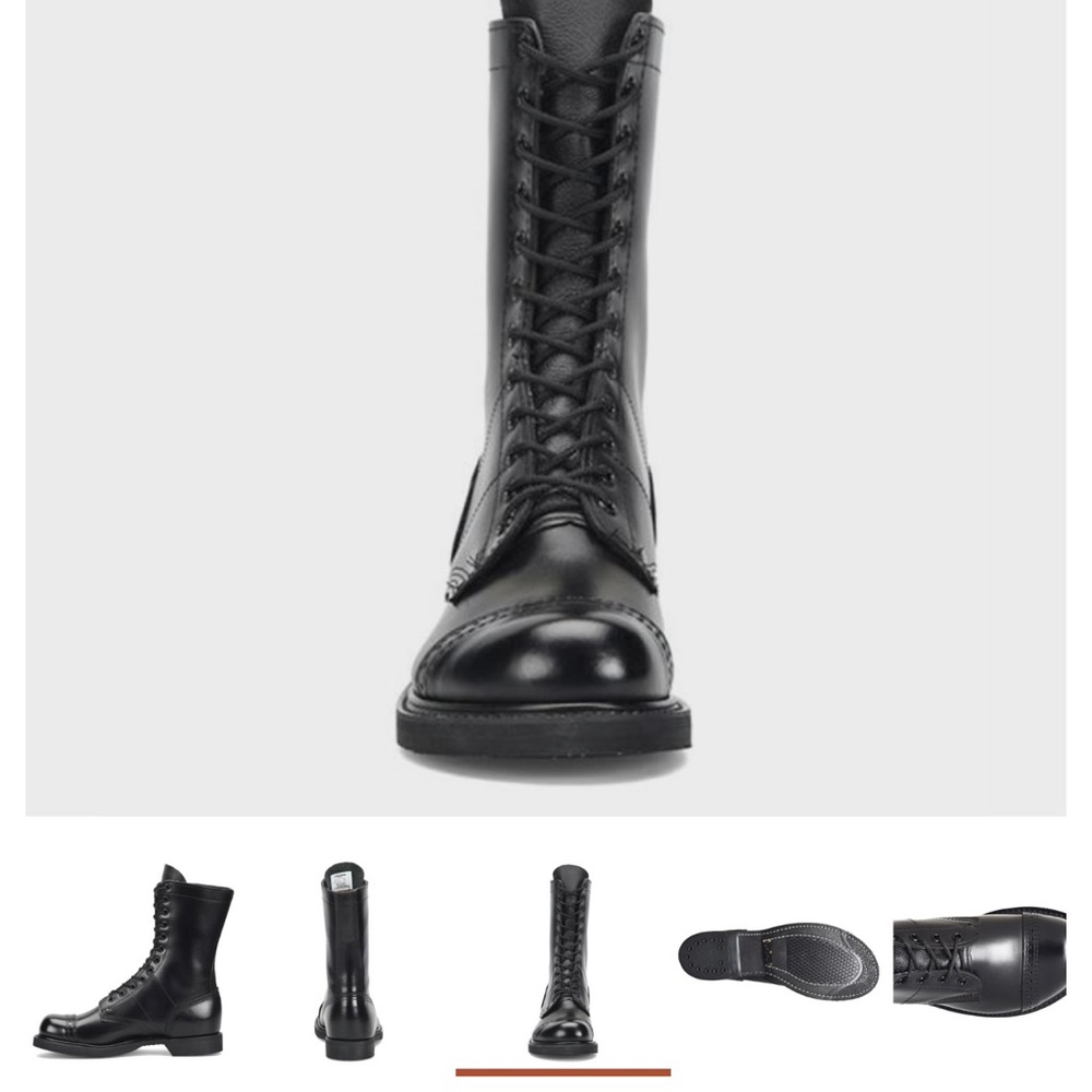 Black jump boots Corocon never opened